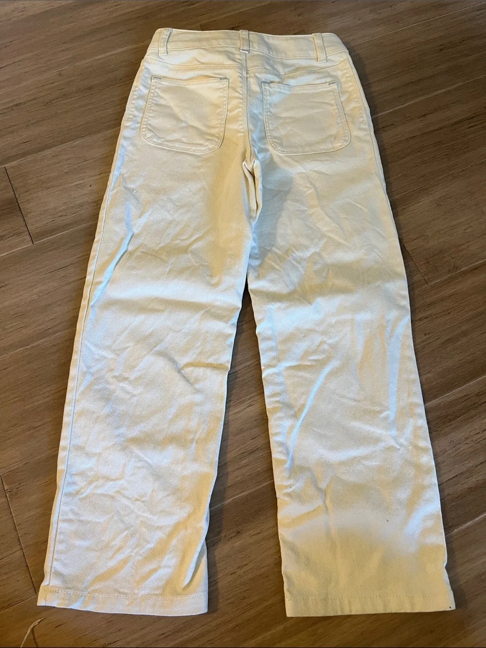 Mini Boden children's white wide-leg utility trousers Adjustable Waist 7-8 Yr